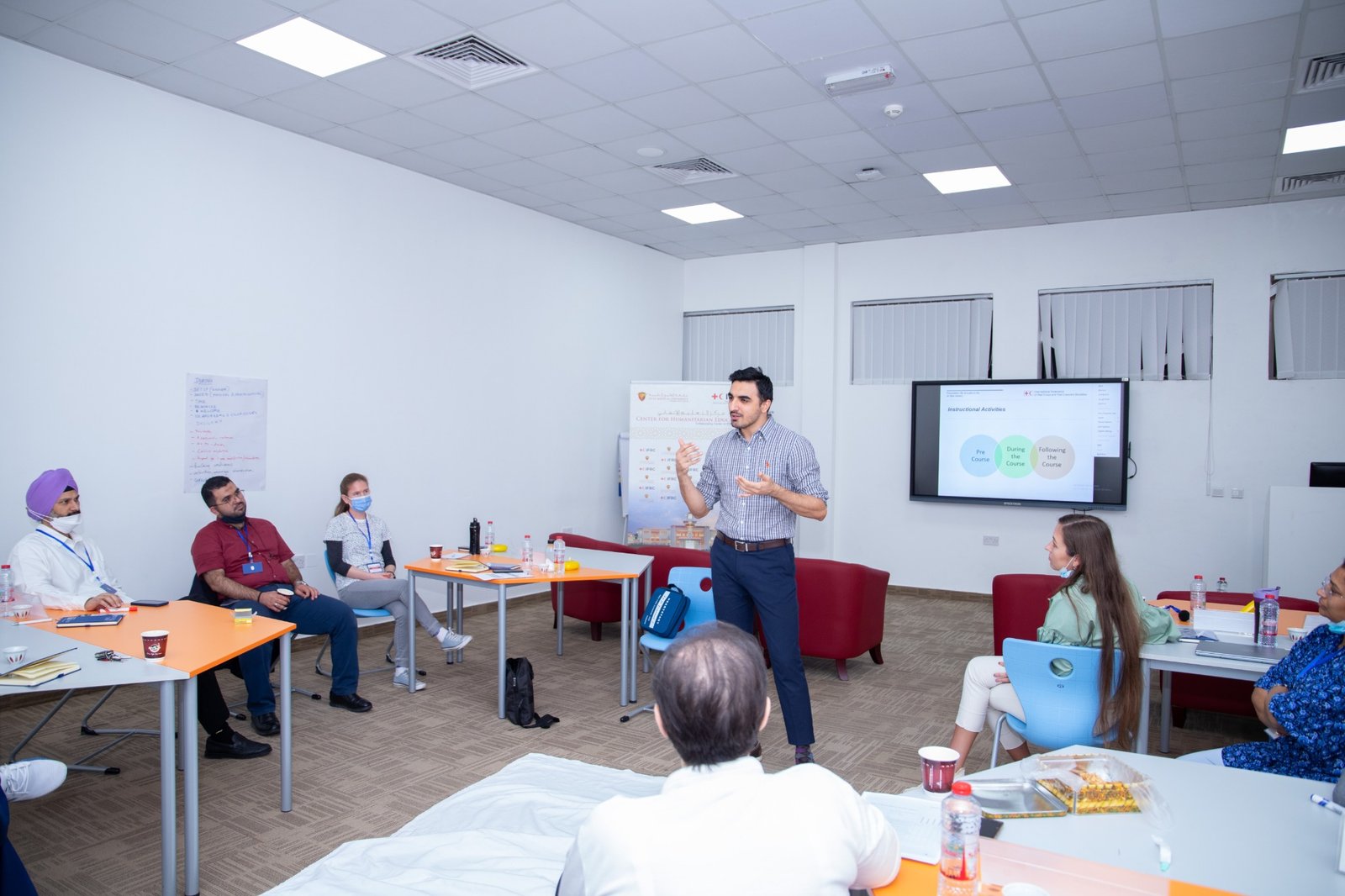 Small-group presentation on planning, delivering and following up a training course